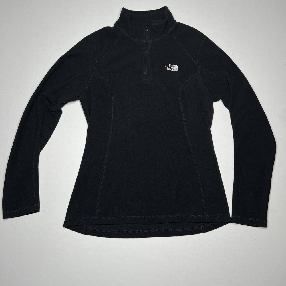 The North Face Women's Small black 1/4 Zip High Neck Pullover Lightweight